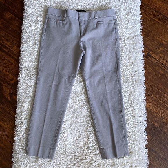Banana Republic Sloan Crop Gray Pants SZ 6 - Picture 1 of 7